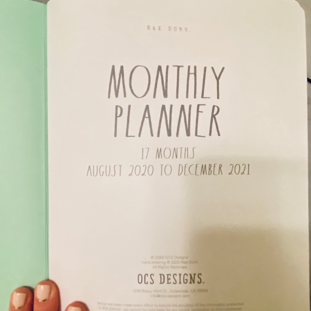 “Best Year Ever” 2021 Planner | Rae Dunn - Picture 4 of 9